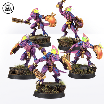 Geckos (Hand Weapon) - Saurians (5 Models)