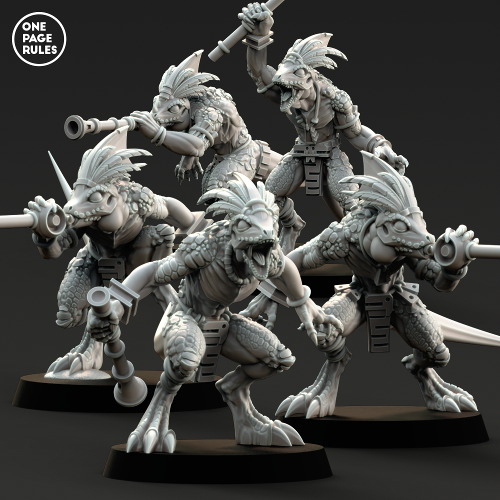 Geckos (Blowpipe) - Saurians (5 Models)