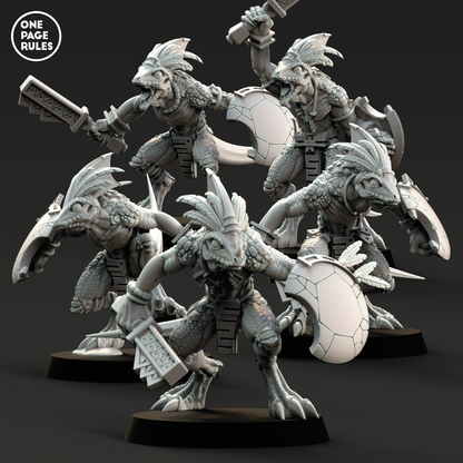 Geckos (Hand Weapon) - Saurians (5 Models)