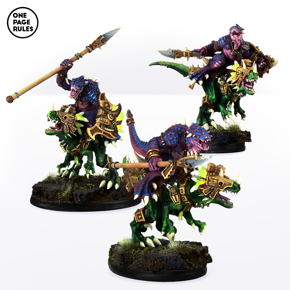 Raptor Riders (Lance) - Saurians (3 Models)