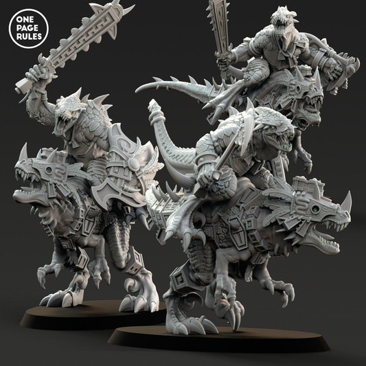 Raptor Riders (Hand Weapon) - Saurians (3 Models)