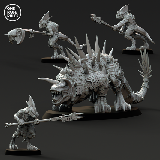 Spiked Lizard - Saurians (1+3 Models)