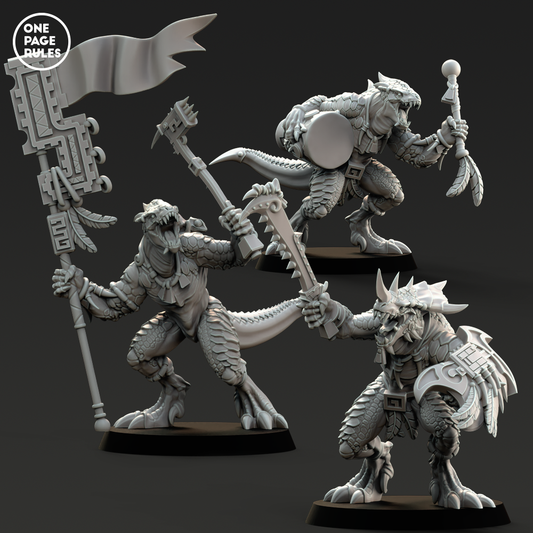 Saurian Warriors Command - Saurians (3 Models)