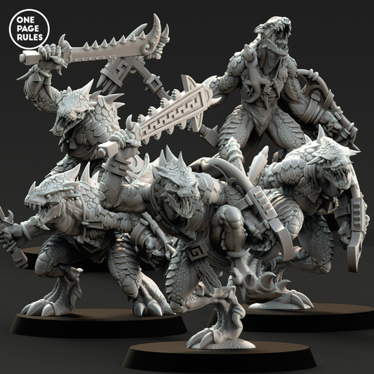 Saurian Warriors (Hand Weapon) - Saurians (5 Models)