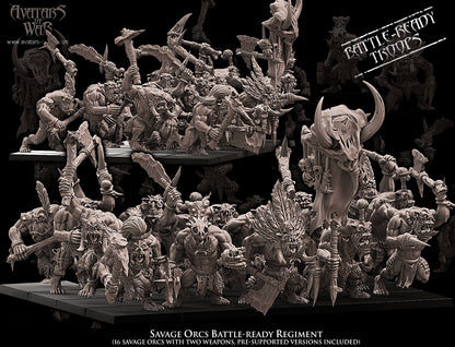 Savage Orcs (Battle-Ready Regiment) by Avatars of War