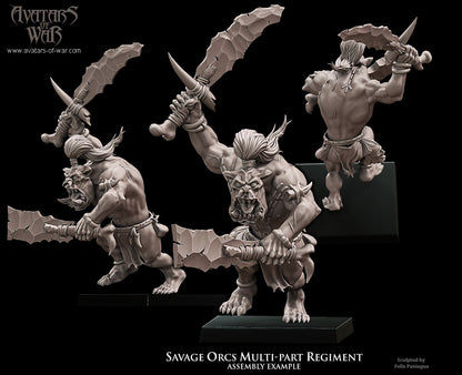 Savage Orcs (Multi-Part Regiment) by Avatars of War