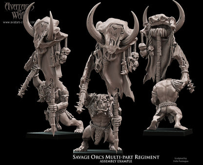 Savage Orcs (Multi-Part Regiment) by Avatars of War