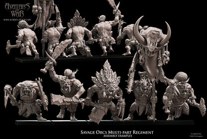 Savage Orcs (Multi-Part Regiment) by Avatars of War