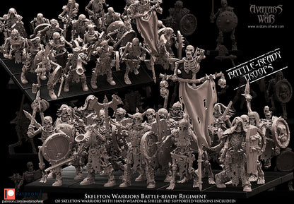 Skeleton Warriors (Battle-Ready Regiment) by Avatars of War