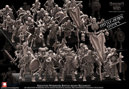 Skeleton Warriors (Battle-Ready Regiment) by Avatars of War