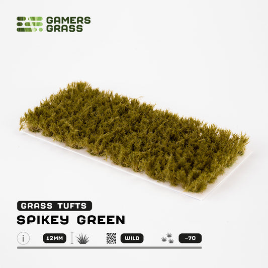 Green Spikey 12mm - Wild Tufts By Gamers Grass