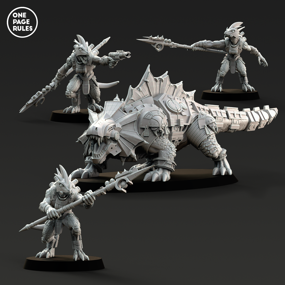 Dragon Lizard - Saurian Starhost (1+3 Models)