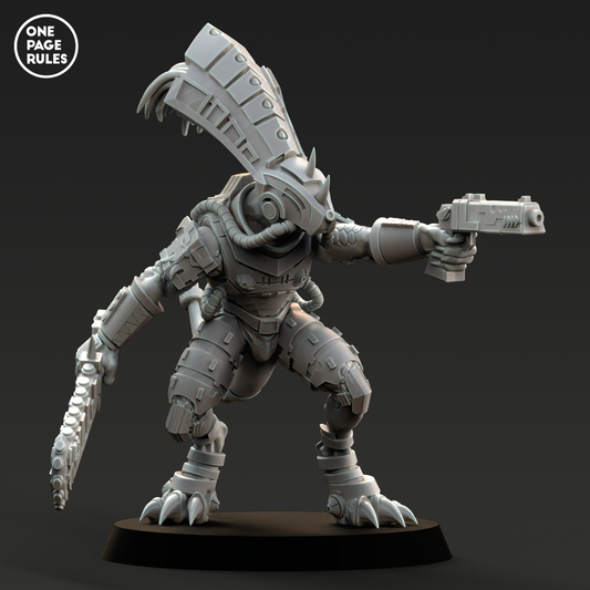 Gecko Champion (Chief, Hand Weapon) - Saurian Starhost (1 Model)