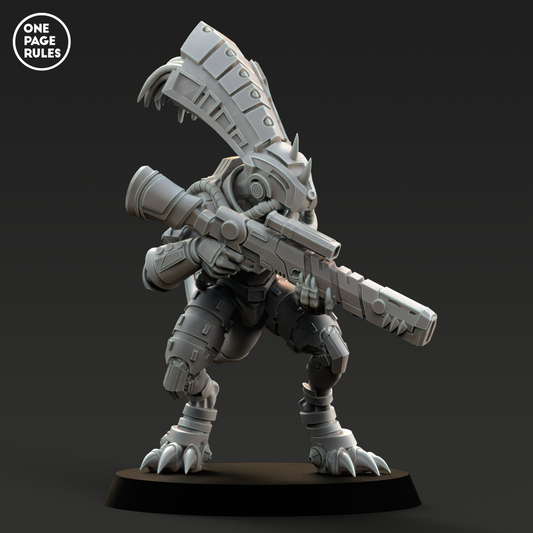 Gecko Champion (Chief, Sniper) - Saurian Starhost (1 Model)