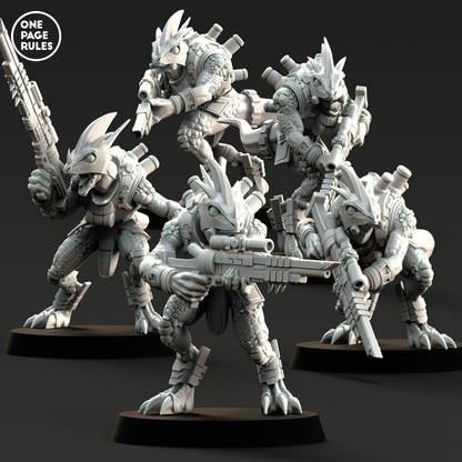 Gecko Snipers - Saurian Starhost (5 Models)