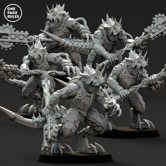 Saurian Guardians (Mace Shots) - Saurian Starhost (5 Models)