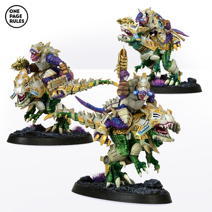 Raptor Riders (Hand Weapon) - Saurian Starhost (3 Models)