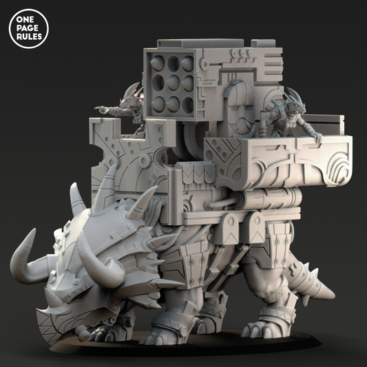 Triceratops (Rocket Launcher) - Saurian Starhost (1+2 Models)