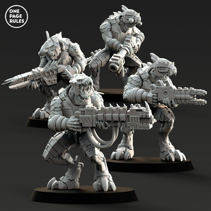 Saurian Warriors (Special Weapons) - Saurian Starhost (4 Models)