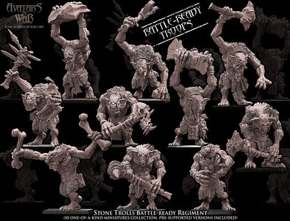 Stone Trolls (Battle-Ready Regiment) by Avatars of War