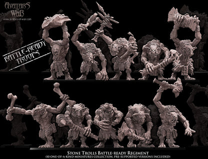 Stone Trolls (Battle-Ready Regiment) by Avatars of War