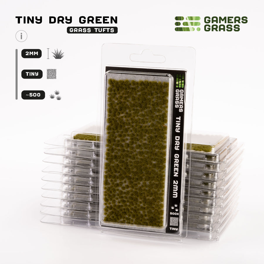 Dry Green 2mm - Tiny Tufts By Gamers Grass