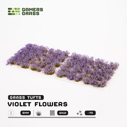 Violet Flowers 6mm - Wild Tufts By Gamers Grass